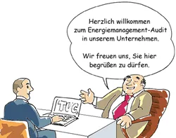 Cartoon Energiemanagement